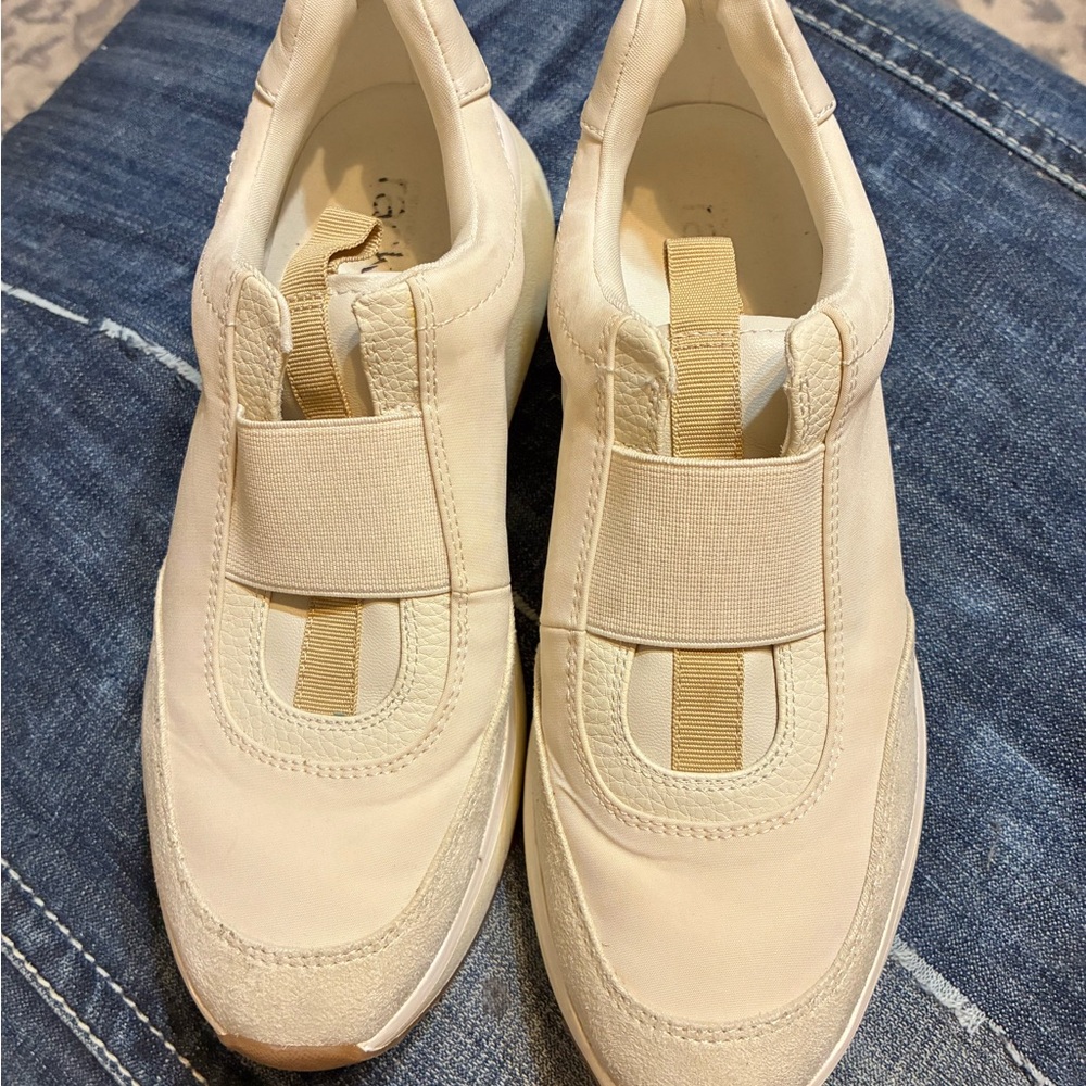 Nordstrom Cream Slip-On Sneakers